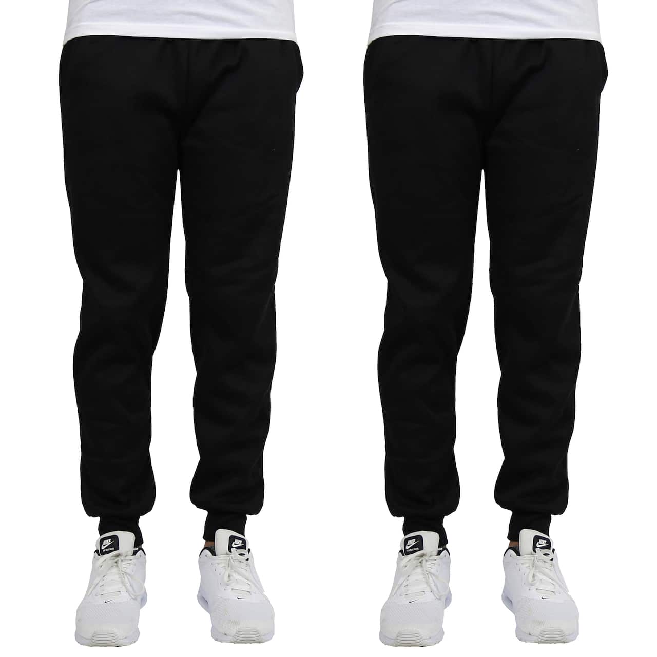 Galaxy by Harvic Men's Fleece-Lined Jogger Sweatpants 2 Pack